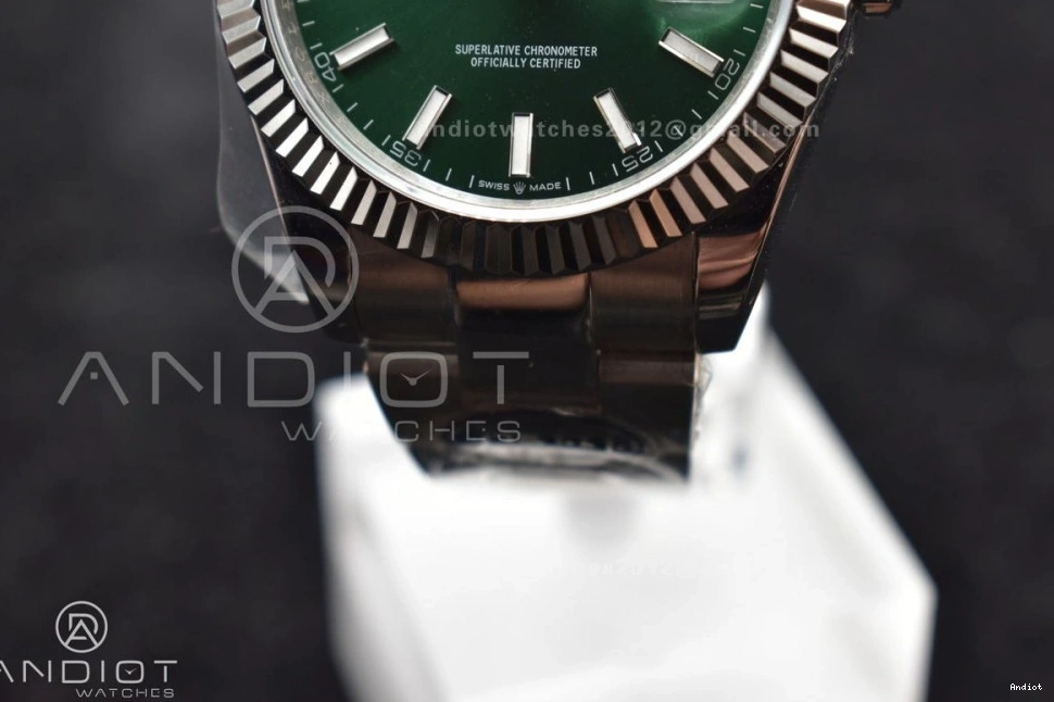 1:1 Dial Bracelet Green Steel 126334 on DateJust 904L Oyster Sundust Edition SA3235 DIWF Best 41 1108